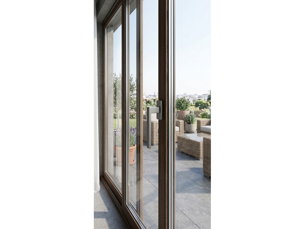 Maniglia per finestra dk Willy movimento 4 scatti metallo 7x35 varie finiture |  KTS - immagine 4